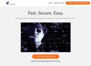 How grabaproxy.com looks like on a tablet such as an iPad.