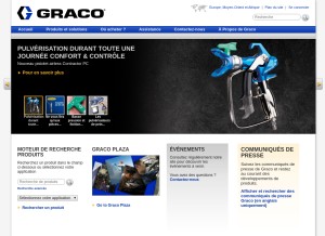 How graco.com looks like on a tablet such as an iPad.