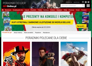 How gracza.pl looks like on a tablet such as an iPad.