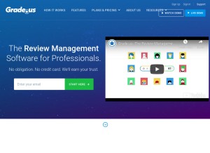 How grade.us looks like on a tablet such as an iPad.