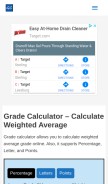 How gradecalculator.tech looks like on a mobile device such as an iPhone.