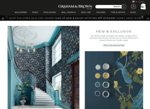 How grahambrown.com looks like on a tablet such as an iPad.