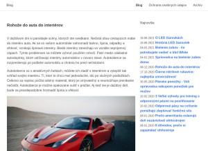 How gramma.sk looks like on a tablet such as an iPad.