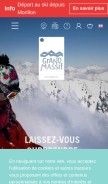 How grand-massif.com looks like on a mobile device such as an iPhone.