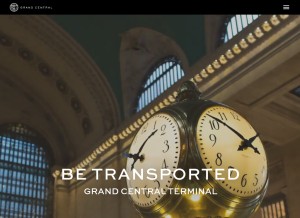 How grandcentralterminal.com looks like on a tablet such as an iPad.