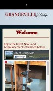 How grangeville.us looks like on a mobile device such as an iPhone.