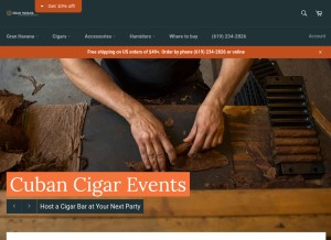 How granhavana.com looks like on a tablet such as an iPad.