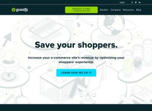 How granify.com looks like on a tablet such as an iPad.