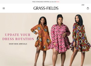 How grass-fields.com looks like on a tablet such as an iPad.