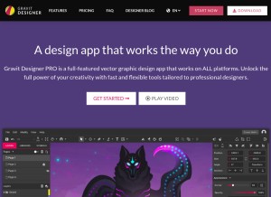How gravit.io looks like on a tablet such as an iPad.