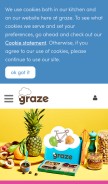 How graze.com looks like on a mobile device such as an iPhone.