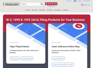 How greatland.com looks like on a tablet such as an iPad.