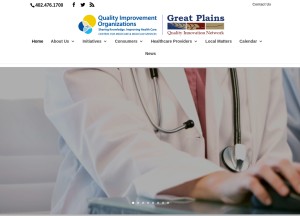 How greatplainsqin.org looks like on a tablet such as an iPad.