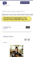 How greatworkperks.com looks like on a mobile device such as an iPhone.