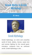 How greekmyths-greekmythology.com looks like on a mobile device such as an iPhone.