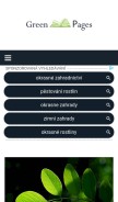 How green-pages.info looks like on a mobile device such as an iPhone.