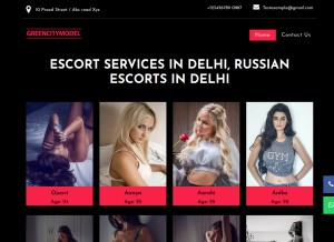 How greencitymodel.com looks like on a tablet such as an iPad.