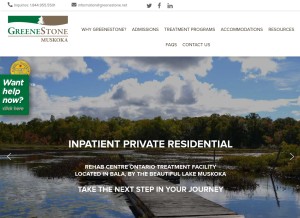 How greenestone.net looks like on a tablet such as an iPad.