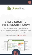 How greenfiling.com looks like on a mobile device such as an iPhone.