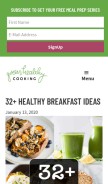 How greenhealthycooking.com looks like on a mobile device such as an iPhone.