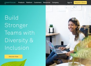 How greenhouse.io looks like on a tablet such as an iPad.