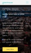How greenhouseopen.com looks like on a mobile device such as an iPhone.