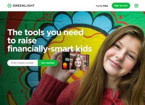 How greenlightcard.com looks like on a tablet such as an iPad.