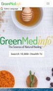 How greenmedinfo.health looks like on a mobile device such as an iPhone.
