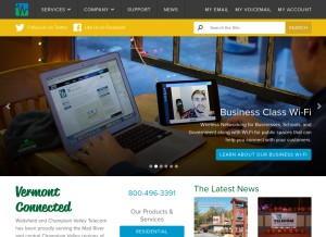 How greenmountainaccess.net looks like on a tablet such as an iPad.