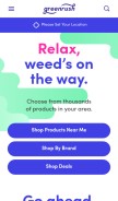 How greenrush.com looks like on a mobile device such as an iPhone.