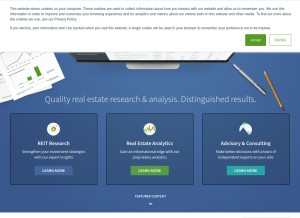 How greenstreetadvisors.com looks like on a tablet such as an iPad.
