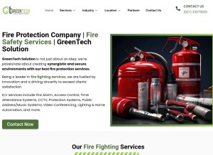 How greentechsolution.net looks like on a tablet such as an iPad.