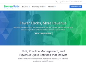 How greenwayhealth.com looks like on a tablet such as an iPad.