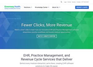 How greenwaymedical.com looks like on a tablet such as an iPad.