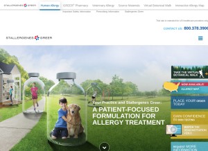 How greerlabs.com looks like on a tablet such as an iPad.