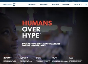 How greystripe.com looks like on a tablet such as an iPad.