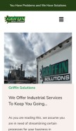 How griffinsolutions.pro looks like on a mobile device such as an iPhone.