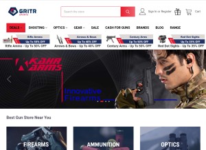 How gritrsports.com looks like on a tablet such as an iPad.