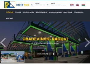 How grolitrad.rs looks like on a tablet such as an iPad.