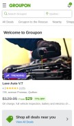 How groupon.ca looks like on a mobile device such as an iPhone.