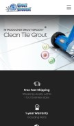 How groutcleaner.com looks like on a mobile device such as an iPhone.