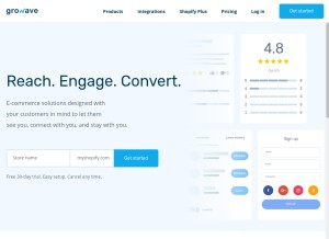 How growave.io looks like on a tablet such as an iPad.