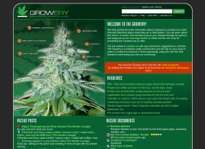 How growery.org looks like on a tablet such as an iPad.