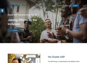 How grupo-asp.es looks like on a tablet such as an iPad.