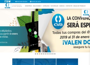 How grupocva.com looks like on a tablet such as an iPad.