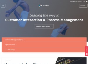 How grupodigitex.com looks like on a tablet such as an iPad.