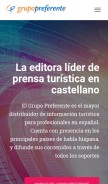 How grupopreferente.com looks like on a mobile device such as an iPhone.