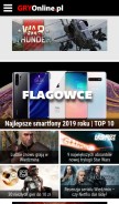 How gry-online.pl looks like on a mobile device such as an iPhone.