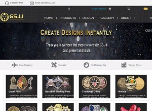 How gs-jj.com looks like on a tablet such as an iPad.
