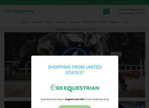 How gsequestrian.com looks like on a tablet such as an iPad.